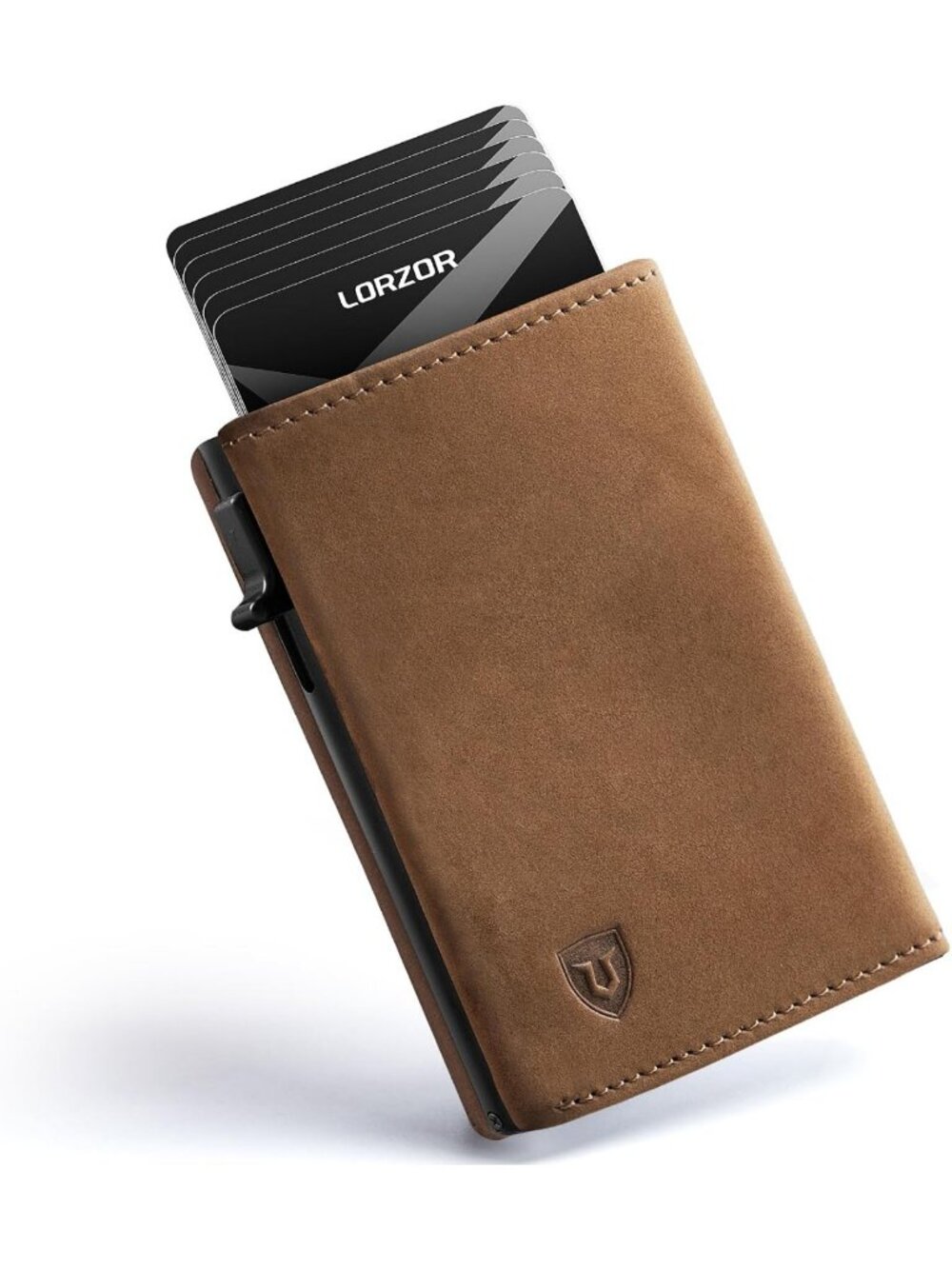 Stylish RFID Blocking Trifold Wallet for Men, Full Grain Leather, Minimalist